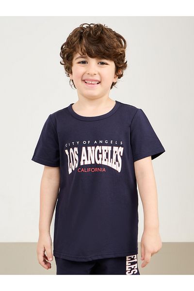 Styli Oversize Los Angeles Printed T-shirt & Short Set