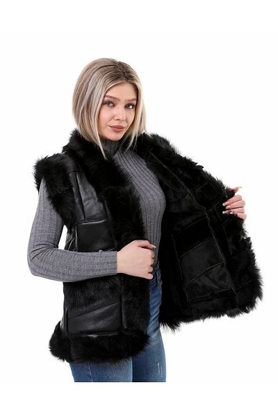 deri Genuine Women's Tuscany Fur Vest