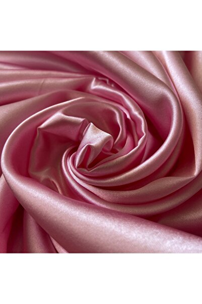 Akteks Tozpembe Saten Kumaş 150 cm En ( İthal Saten )