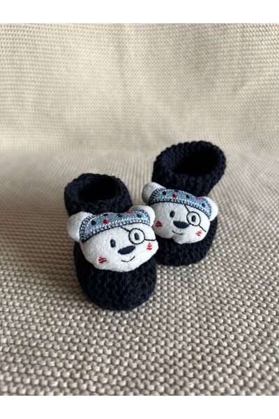 Myluni Peluş 3d Oyuncaklı, Çıngıraklı Triko Bebek Çorabı