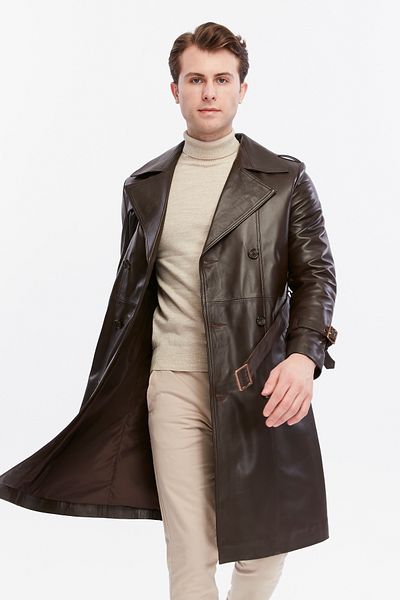 CE-YIL DERİ ÜRÜNLERİ Genuine Leather Men's Coat
