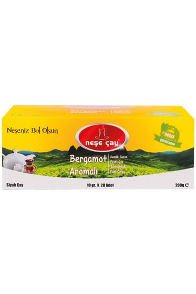 Neşe Çay 200 gr Bergamot Flavored Teapot Bag - 20 Pieces x 10 gr with Bud