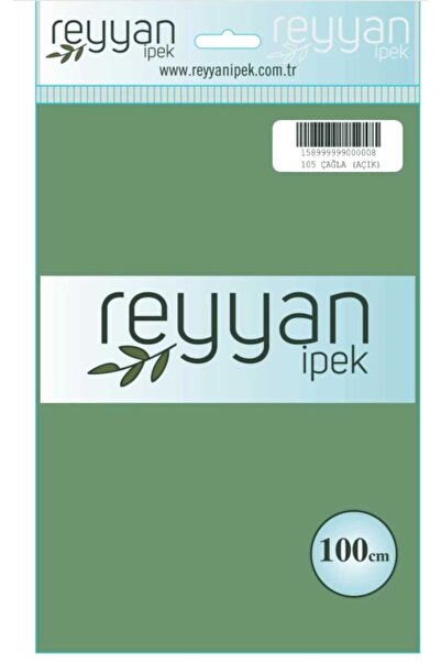 REYYAN İpek Düz Renk Dikişsiz Oyalık Yazma 100 cm Açık Çağla 105