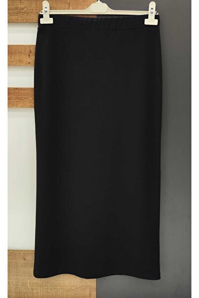 MODA MAÇKA PARK SCUBA KREP LASTİK KALEM ETEK