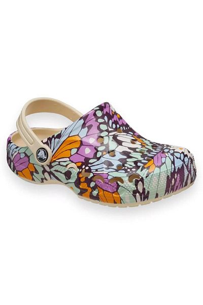 Crocs 209728   Baya - Seasonal Printed Cg K Off-White Παιδικές Παντόφλες