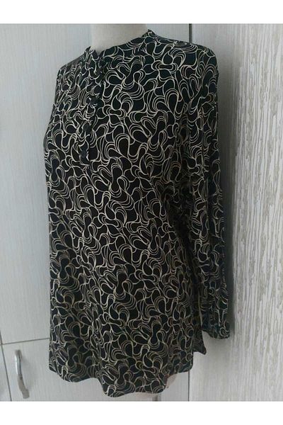 LUSSOLİFE Round Neck Elastic Sleeve Mommy Tunic - New Season