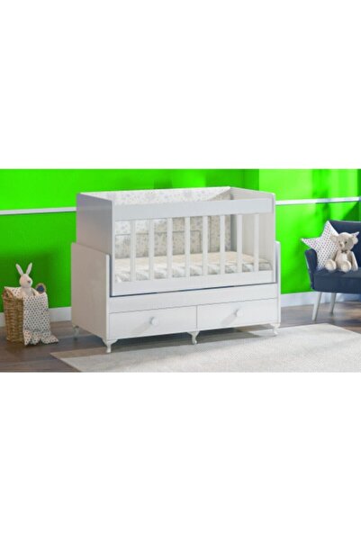 Bygolden Pembe Sallanır Anne Yanı Bebek Beşiği Uyku Setli