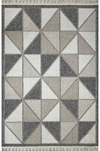 Halıstores Bohem Etnik Desenli Renkli İskandinav Makine Halısı Bukle Bh 12