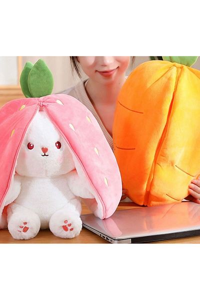 BC Large Size Wonderful Plush Strawberry and Rabbit Carrot - Gift for Lover