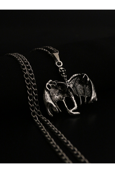 Dukkanka Kafatası İskelet Kolye