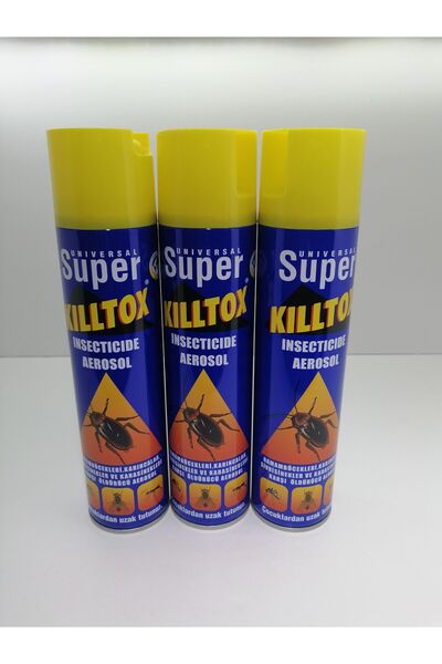 Toptancı Amca Killtox %100 Etkili Sinek Ilacı Sinek Öldürücü 400 ml x 3 Adet