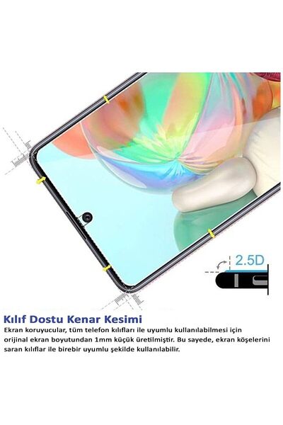 İVEYS Casper Via V6X Uyumlu Ekran Koruyucu Screen Protector HD Yüksek Kalite Kırılmaz Cam