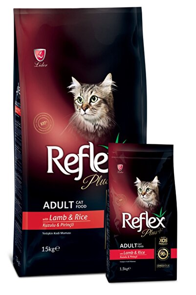Reflex Plus 15 Kg Kuzulu & Pirinçli Yetişkin Kedi Maması 15 Kg