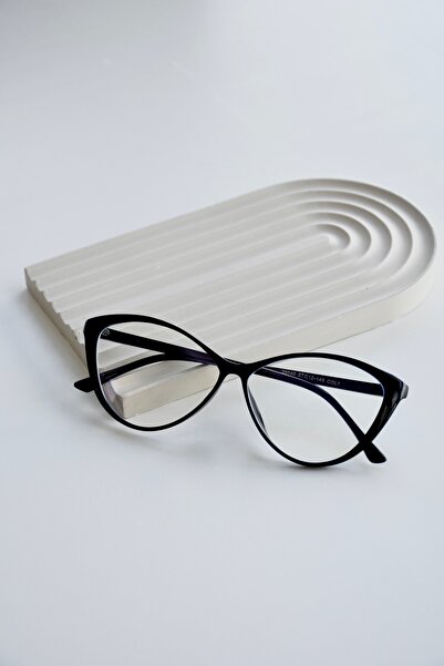 LOOKUP NEW Unisex Cat Eye Blue Light Protected Glasses - New Season Black Tra...