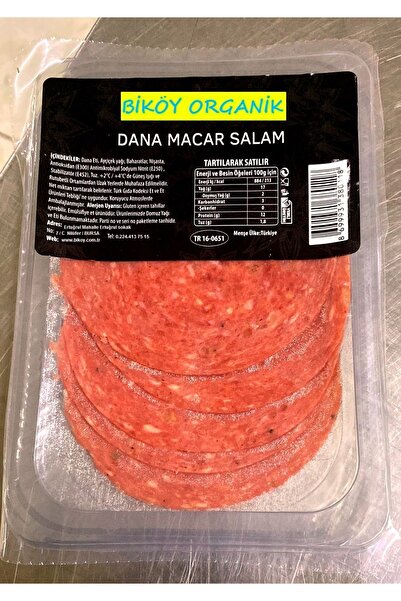 BİKÖY ORGANİK Dana Macar Salam 3 X 100 gr