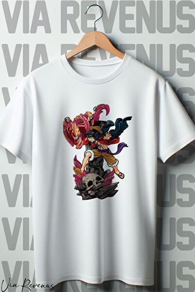 Vordevia Jednodijelni beli Oversize kroj T-shirt - Tiskani tekst