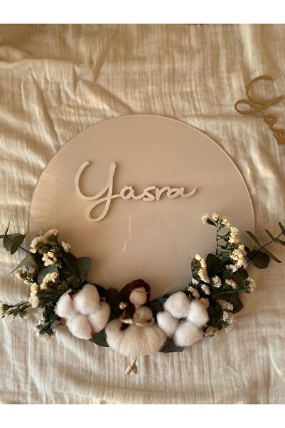 Pure Kişiye Özel Bebek Kapı Süsü ve Takı Yastığı