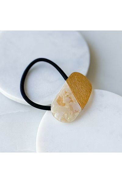CHARMLUCKY Metal Oval Elastic Bone Buckle