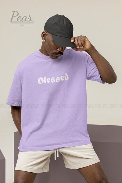 Pear Wear Μπλουζάκι Unisex Oversize - Blessed Printed