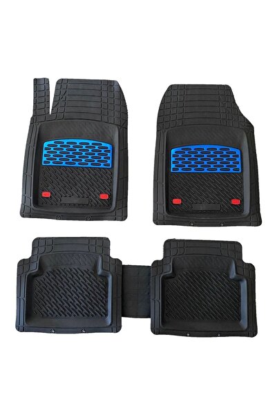 Genel Markalar Fiat / Tofaş Tipo Uyumlu Universal Derin Havuzlu Paspas Krom Mavi