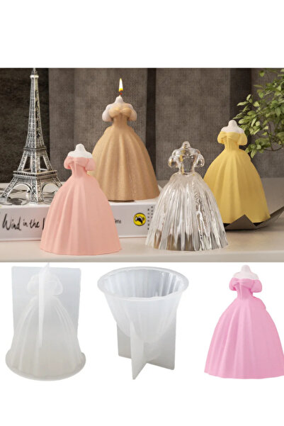 Sirius Hobi Epoksi Kalıp Mum Alçı 3D Gelinlik Kalıbı