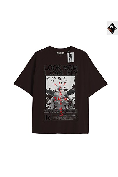 Adrift Tricou unisex oversize negru Travis Scott - Potrivire confortabilă