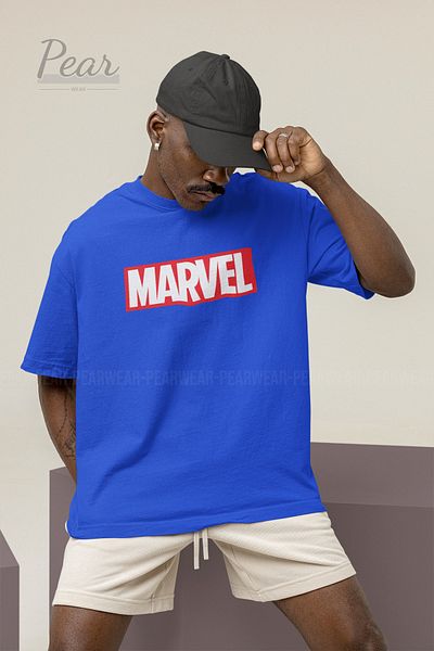 Pear Wear Μπλουζάκι Unisex Oversize MARVEL με στάμπα