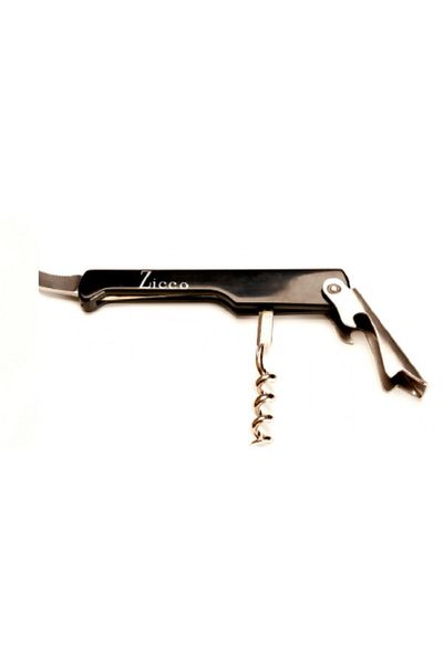 Zicco C0210 Bp Steel Waiter Pocket, Corkscrew, Opener
