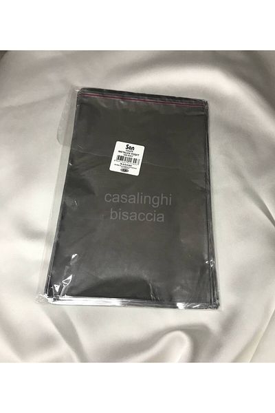 bisaccia Shiny Silver Gift Package Metallized Silver Color Bag with Tape 15X25 cm 1 Pack 100 Pieces)