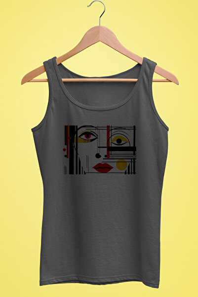 Raf Coll Ženska majica sa brezdeljicama, dizajn ženskog lica, Digitalna štamp...