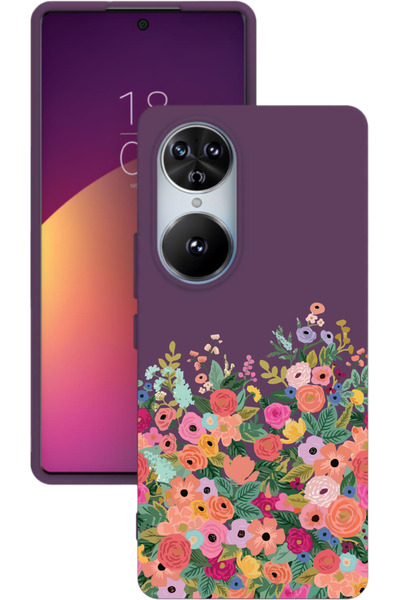 Reeder S19 Max Pro S Edge Baskılı ve Kamera Korumalı Mor Renk Silikon Kılıf