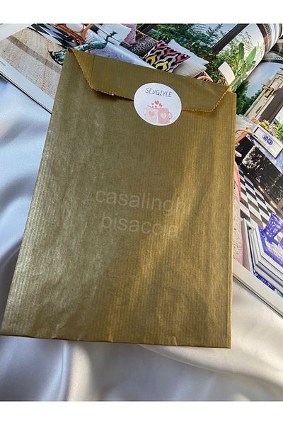 CASALINGHI Gold Banded Gift Package Banded Gold Gift Package 15*4*21 cm- 5 Pieces