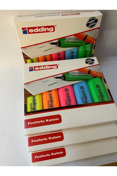 Eddıng Fosforlu Kalem 5li Paket 4 Takım Kod:344