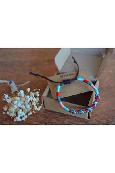 Bidüğüm Ethnic Breeze Boho Unisex Bracelet - Adjustable Size and Lasting Colors