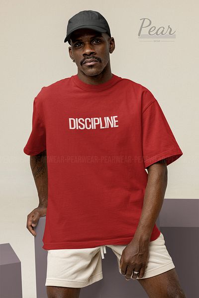 Pear Wear Μπλουζάκι Unisex Discipline Printed Oversize