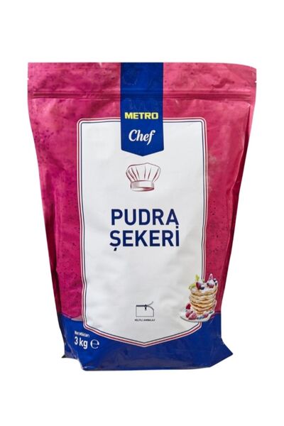 Metro Chef Pudra Şekeri - 3 Kg