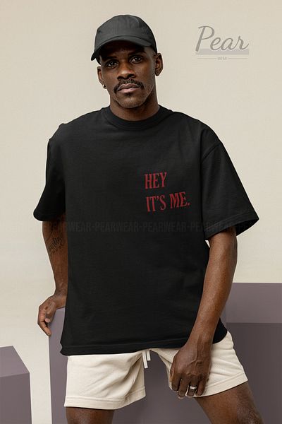 Pear Wear Μπλουζάκι Unisex Oversize - Hey Its Me Printed