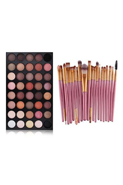 NİYENABEAUTY Niyenabeauty 40'lı Göz Farı ve 20'Li Fırça Seti