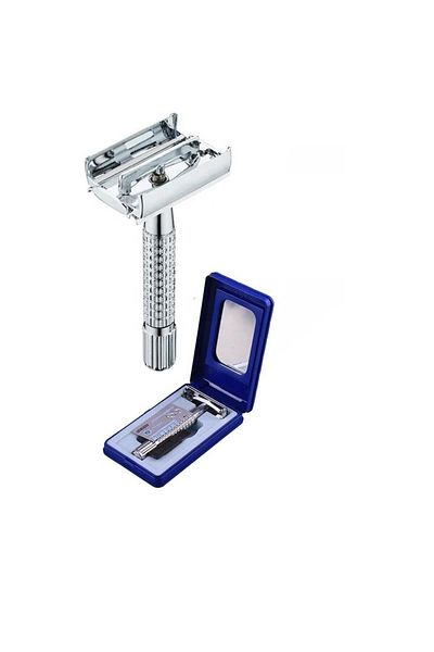 efmues Classic Razor Installed Shaving Blade Maxtop Top Opening Shaver Boxed