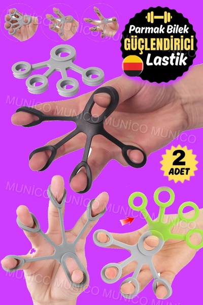 2 Pcs Silicone Finger Extender Exercise Hand Grip Elderly And Patients Postoperative Finger