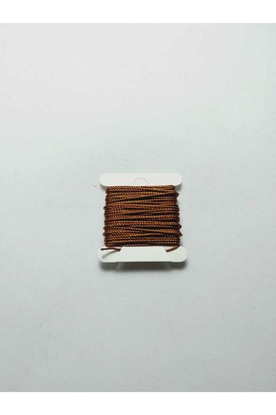 Eskişehir hobi sanat Σχοινί 5 μέτρων Tasbih - 0,8 mm, Χρώμα Χρυσό Καφέ