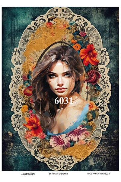 LİNEART Brass Decopage Paper No:6031- 29X42Cm