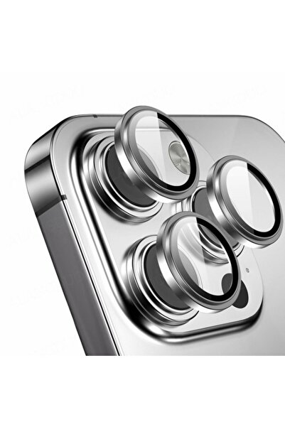 KVK PRİVACY Apple Iphone 15 Pro Max / 15 Pro Kamera Koruma Lens Koruyucu Temp...