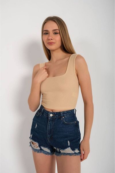 SUYA US WEAR Μπλούζα με κορδόνι Crop Strap