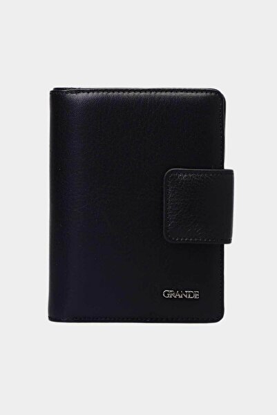 Grande Women's Black Leather Wallet