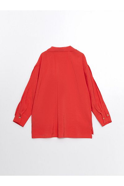 LC Waikiki LCW Oversize-Shirt-Tunika für Damen – gerader Schnitt