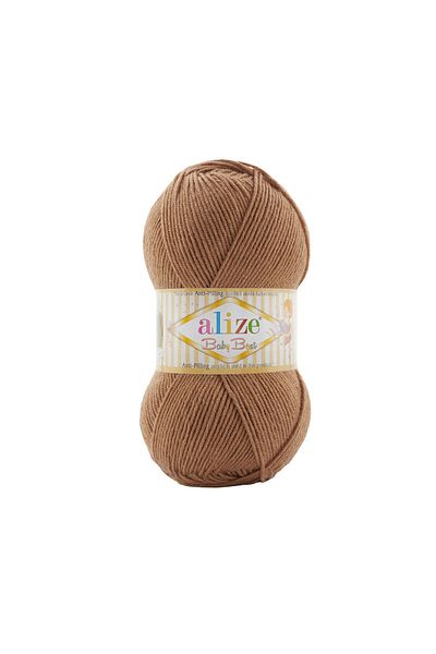 Alize Baby Best 824 Brown 10% Bamboo - 90% Acrylic (Anti-pilling Acrylic) / 100 gr - 240 m Knitting Wool Thread