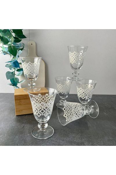 Paşabahçe Charm 6 Pieces 280 ML Cup - for Water, Latte Coffee and Soft Drink