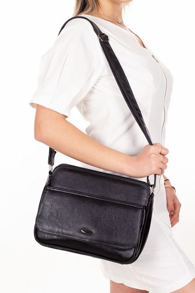 natus Daily Black Shoulder and Shoulder Bag with Strap Faux Leather Women's Bag