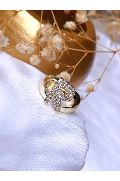 KBC STORE KBC - خاتم حرف R بأحرف وأحجار